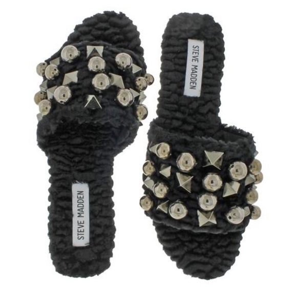 steve madden studded slides